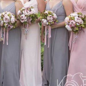 Silk Bridesmaid bouquets